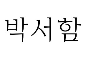 KPOP KNK(크나큰、クナクン) 박서함 (ソハム) 応援ボード・うちわ　韓国語/ハングル文字型紙 通常