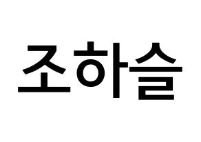 KPOP LOONA(이달의 소녀、今月の少女) 하슬 (チョ・ハスル, ハスル) 無料サイン会用、イベント会用応援ボード型紙 通常