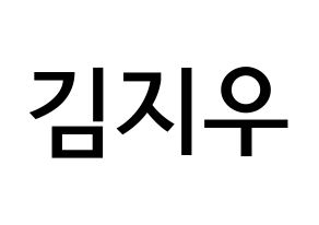 KPOP LOONA(이달의 소녀、今月の少女) 츄 (キム・ジウ, チュウ) 無料サイン会用、イベント会用応援ボード型紙 通常