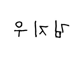 KPOP LOONA(이달의 소녀、今月の少女) 츄 (チュウ) 名前 応援ボード 作り方 左右反転