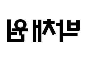 KPOP LOONA(이달의 소녀、今月の少女) 고원 (パク・チェウォン, コウォン) 応援ボード、うちわ無料型紙、応援グッズ 左右反転