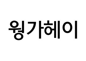 KPOP LOONA(이달의 소녀、今月の少女) 비비 (黄珈熙, ビビ) 無料サイン会用、イベント会用応援ボード型紙 通常