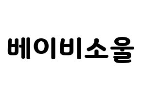 KPOP LOVELYZ(러블리즈、ラブリーズ) 베이비소울 (ベイビーソウル) 応援ボード・うちわ　韓国語/ハングル文字型紙 通常