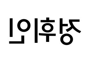 KPOP Mamamoo(마마무、ママムー) 휘인 (チョン・ウィイン, フィイン) 無料サイン会用、イベント会用応援ボード型紙 左右反転