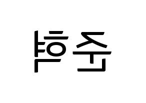 KPOP MCND(엠씨엔디、エムシーエヌディー) 윈 (ウィン) コンサート用　応援ボード・うちわ　韓国語/ハングル文字型紙 左右反転