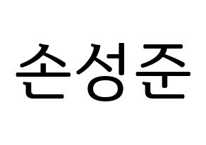 KPOP MCND(엠씨엔디、エムシーエヌディー) 캐슬제이 (キャッスルジェイ) プリント用応援ボード型紙、うちわ型紙　韓国語/ハングル文字型紙 通常