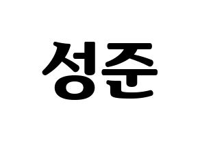 KPOP MCND(엠씨엔디、エムシーエヌディー) 캐슬제이 (キャッスルジェイ) コンサート用　応援ボード・うちわ　韓国語/ハングル文字型紙 通常