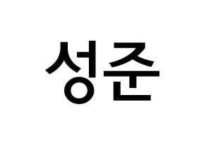 KPOP MCND(엠씨엔디、エムシーエヌディー) 캐슬제이 (ソン・ソンジュン, キャッスルジェイ) 無料サイン会用、イベント会用応援ボード型紙 通常