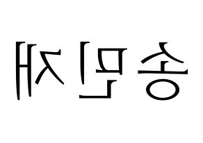 KPOP MCND(엠씨엔디、エムシーエヌディー) 민재 (ミンジェ) 応援ボード・うちわ　韓国語/ハングル文字型紙 左右反転