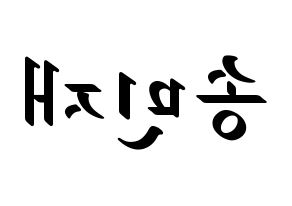 KPOP MCND(엠씨엔디、エムシーエヌディー) 민재 (ミンジェ) 応援ボード ハングル 型紙  左右反転