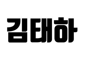 KPOP MOMOLAND(모모랜드、モモランド) 태하 (テハ) コンサート用　応援ボード・うちわ　韓国語/ハングル文字型紙 通常