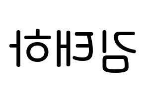 KPOP MOMOLAND(모모랜드、モモランド) 태하 (キム・テハ, テハ) 無料サイン会用、イベント会用応援ボード型紙 左右反転