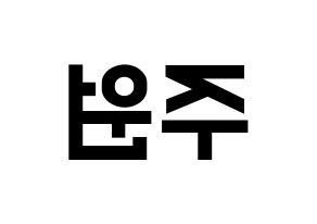 KPOP MOMOLAND(모모랜드、モモランド) 주이 (ジュイ) 名前 応援ボード 作り方 左右反転