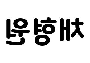 KPOP MONSTA X(몬스타엑스、モンスタ・エックス) 형원 (ヒョンウォン) 応援ボード・うちわ　韓国語/ハングル文字型紙 左右反転