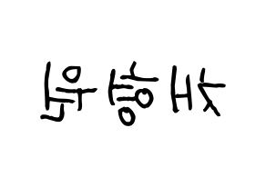 KPOP MONSTA X(몬스타엑스、モンスタ・エックス) 형원 (ヒョンウォン) 名前 応援ボード 作り方 左右反転