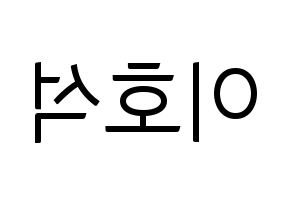 KPOP MONSTA X(몬스타엑스、モンスタ・エックス) 원호 (ウォノ) コンサート用　応援ボード・うちわ　韓国語/ハングル文字型紙 左右反転