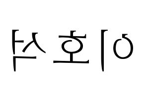KPOP MONSTA X(몬스타엑스、モンスタ・エックス) 원호 (ウォノ) 応援ボード・うちわ　韓国語/ハングル文字型紙 左右反転