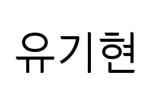 KPOP MONSTA X(몬스타엑스、モンスタ・エックス) 기현 (キヒョン) コンサート用　応援ボード・うちわ　韓国語/ハングル文字型紙 通常