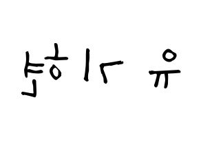 KPOP MONSTA X(몬스타엑스、モンスタ・エックス) 기현 (ユ・ギヒョン, キヒョン) 無料サイン会用、イベント会用応援ボード型紙 左右反転