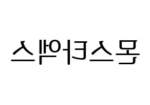 KPOP MONSTA X(몬스타엑스、モンスタ・エックス) ハングルボード型紙、うちわ型紙　作る方法、作り方 左右反転