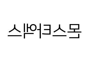 KPOP MONSTA X(몬스타엑스、モンスタ・エックス) ハングルボード型紙、うちわ型紙　作る方法、作り方 左右反転