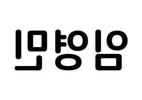 KPOP MXM(엠엑스엠、エムエックスエム) 임영민 (イム・ヨンミン, ヨンミン) k-pop アイドル名前　ボード 言葉 左右反転