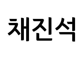 KPOP MYNAME(마이네임、マイネーム) 채진 (チェジン) k-pop アイドル名前 ファンサボード 型紙 通常