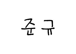 KPOP MYNAME(마이네임、マイネーム) 준Q (ジュンQ) 名前 応援ボード 作り方 通常