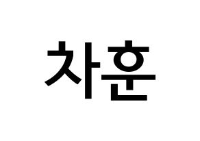 KPOP N.Flying(엔플라잉、エヌフライング) 차훈 (チャ・フン, チャフン) 無料サイン会用、イベント会用応援ボード型紙 通常