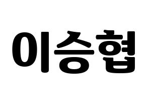 KPOP N.Flying(엔플라잉、エヌフライング) 이승협 (スンヒョプ) コンサート用　応援ボード・うちわ　韓国語/ハングル文字型紙 通常