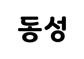 KPOP N.Flying(엔플라잉、エヌフライング) 서동성 (ドンソン) 応援ボード・うちわ　韓国語/ハングル文字型紙 通常