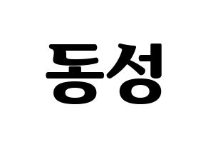 KPOP N.Flying(엔플라잉、エヌフライング) 서동성 (ドンソン) コンサート用　応援ボード・うちわ　韓国語/ハングル文字型紙 通常