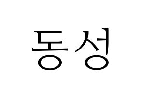 KPOP N.Flying(엔플라잉、エヌフライング) 서동성 (ドンソン) 応援ボード・うちわ　韓国語/ハングル文字型紙 通常