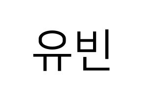 KPOP NATURE(네이처、ネイチャー) 채빈 (チェビン) プリント用応援ボード型紙、うちわ型紙　韓国語/ハングル文字型紙 通常