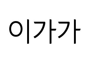 KPOP NATURE(네이처、ネイチャー) 가가 (ガガ) コンサート用　応援ボード・うちわ　韓国語/ハングル文字型紙 通常