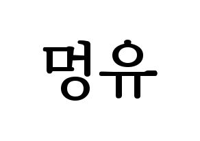 KPOP NATURE(네이처、ネイチャー) 오로라 (オーロラ) プリント用応援ボード型紙、うちわ型紙　韓国語/ハングル文字型紙 通常