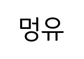 KPOP NATURE(네이처、ネイチャー) 오로라 (オーロラ) コンサート用　応援ボード・うちわ　韓国語/ハングル文字型紙 通常