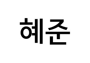 KPOP NATURE(네이처、ネイチャー) 유채 (ウ・ヘジュン, ユチェ) 無料サイン会用、イベント会用応援ボード型紙 通常