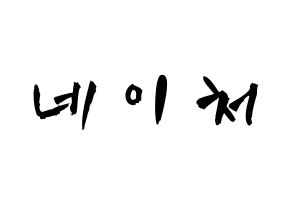 KPOP歌手 NATURE(네이처、ネイチャー) 応援ボード型紙、うちわ型紙　韓国語/ハングル文字 通常