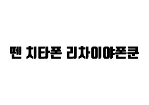 KPOP NCT(엔씨티、エヌシーティー) 텐 (テン) コンサート用　応援ボード・うちわ　韓国語/ハングル文字型紙 通常