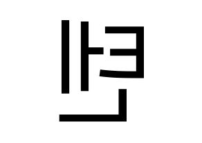 KPOP NCT(엔씨티、エヌシーティー) 텐 (テン) プリント用応援ボード型紙、うちわ型紙　韓国語/ハングル文字型紙 左右反転