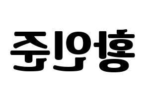 KPOP NCT(엔씨티、エヌシーティー) 런쥔 (ロンジュン) コンサート用　応援ボード・うちわ　韓国語/ハングル文字型紙 左右反転