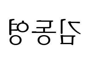 KPOP NCT(엔씨티、エヌシーティー) 도영 (ドヨン) 応援ボード・うちわ　韓国語/ハングル文字型紙 左右反転