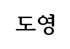 KPOP NCT(엔씨티、エヌシーティー) 도영 (ドヨン) プリント用応援ボード型紙、うちわ型紙　韓国語/ハングル文字型紙 通常