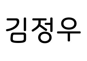 KPOP NCT(엔씨티、エヌシーティー) 정우 (キム・ジョンウ, ジョンウ) 無料サイン会用、イベント会用応援ボード型紙 通常