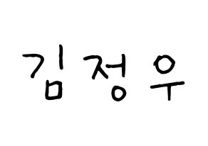 KPOP NCT(엔씨티、エヌシーティー) 정우 (ジョンウ) k-pop 応援ボード メッセージ 型紙 通常