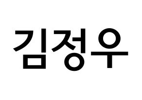 KPOP NCT(엔씨티、エヌシーティー) 정우 (キム・ジョンウ, ジョンウ) 無料サイン会用、イベント会用応援ボード型紙 通常