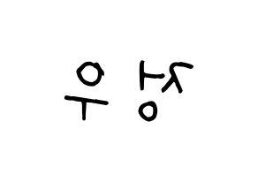 KPOP NCT(엔씨티、エヌシーティー) 정우 (ジョンウ) k-pop 応援ボード メッセージ 型紙 左右反転