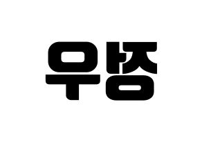 KPOP NCT(엔씨티、エヌシーティー) 정우 (ジョンウ) コンサート用　応援ボード・うちわ　韓国語/ハングル文字型紙 左右反転