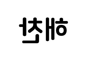 KPOP NCT(엔씨티、エヌシーティー) 해찬 (イ・ドンヒョク, ヘチャン) k-pop アイドル名前　ボード 言葉 左右反転